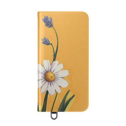 Spring Daisies Vegan Leather Flip Case