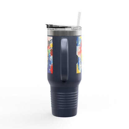 Abstract Flora 40oz Insulated Travel Mug