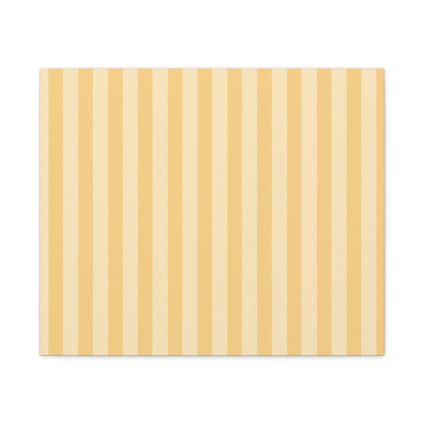 Buttercup Stripe Stretched Canvas Wall Art