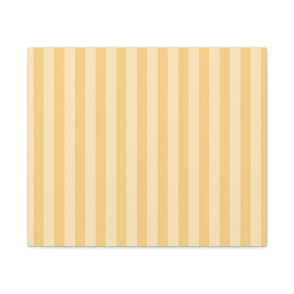 Buttercup Stripe Stretched Canvas Wall Art
