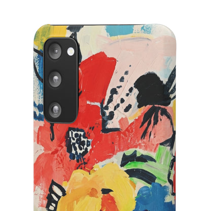 Abstract Flora Snap Phone Case