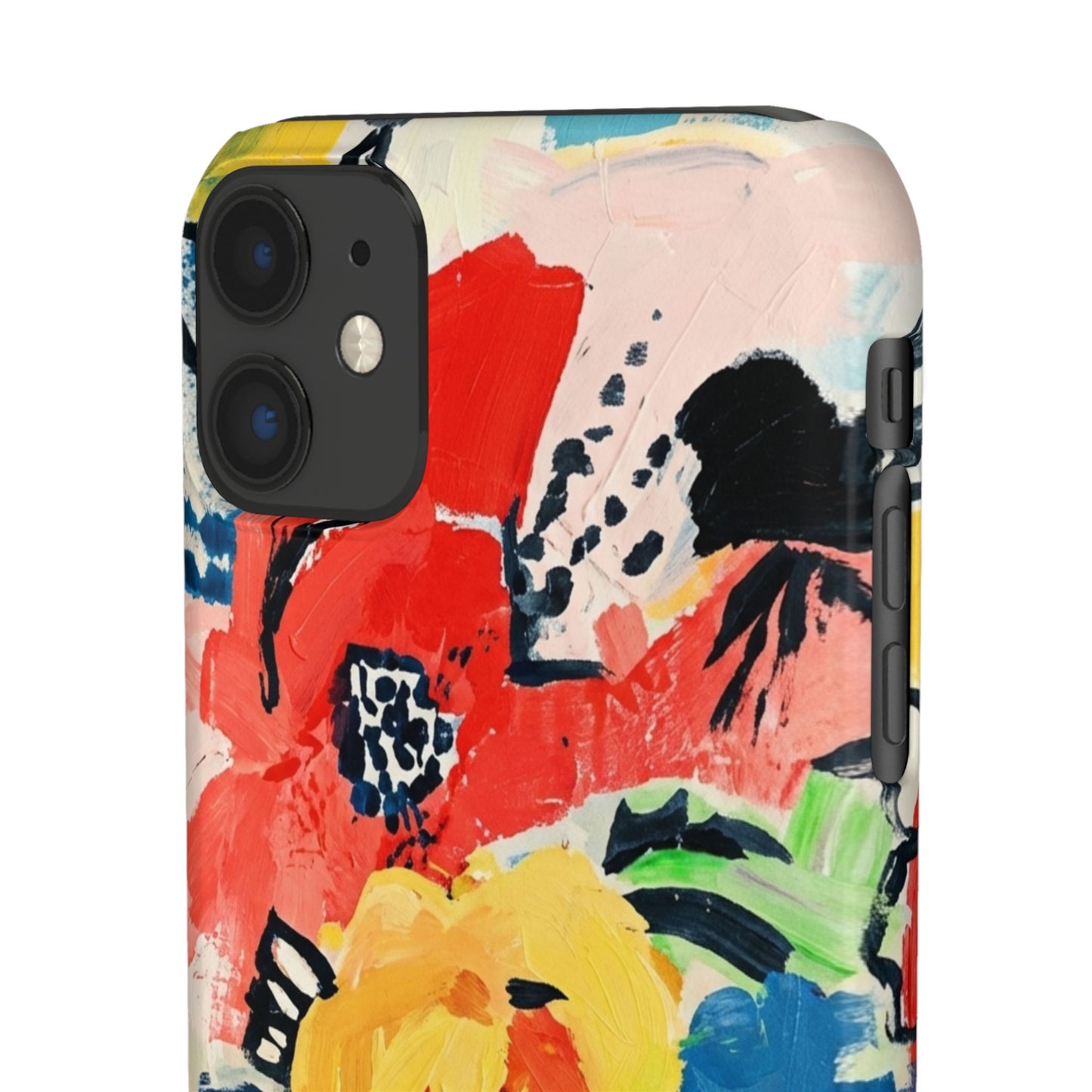 Abstract Flora Snap Phone Case