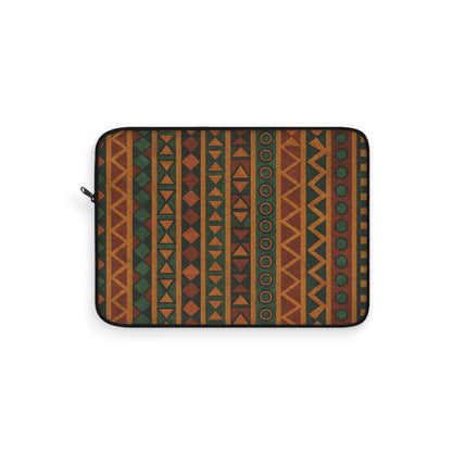 Tribal Pattern Laptop Sleeve | Boho Chic Tech Accessory, Modern Geometric Design for Students, Gifts for Her, Back to School