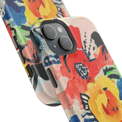 Abstract Flora Magnetic Phone Case