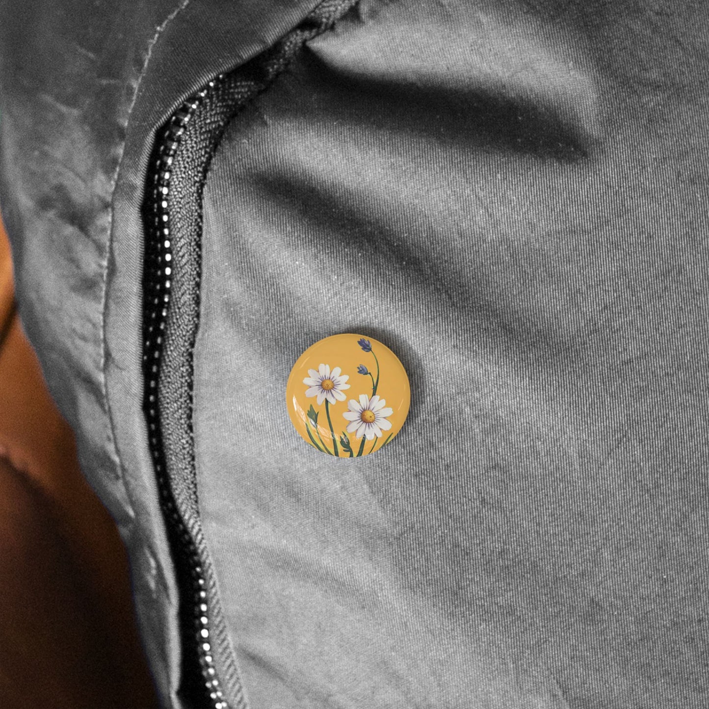 Spring Daisies Round Pins