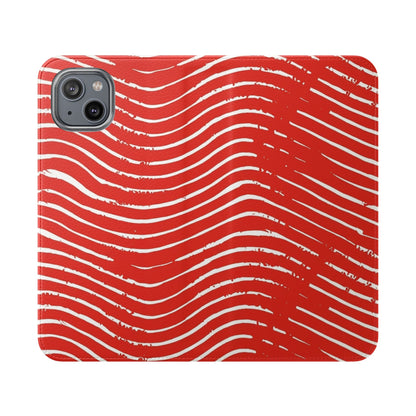 Scarlet Tide Vegan Leather Flip Case