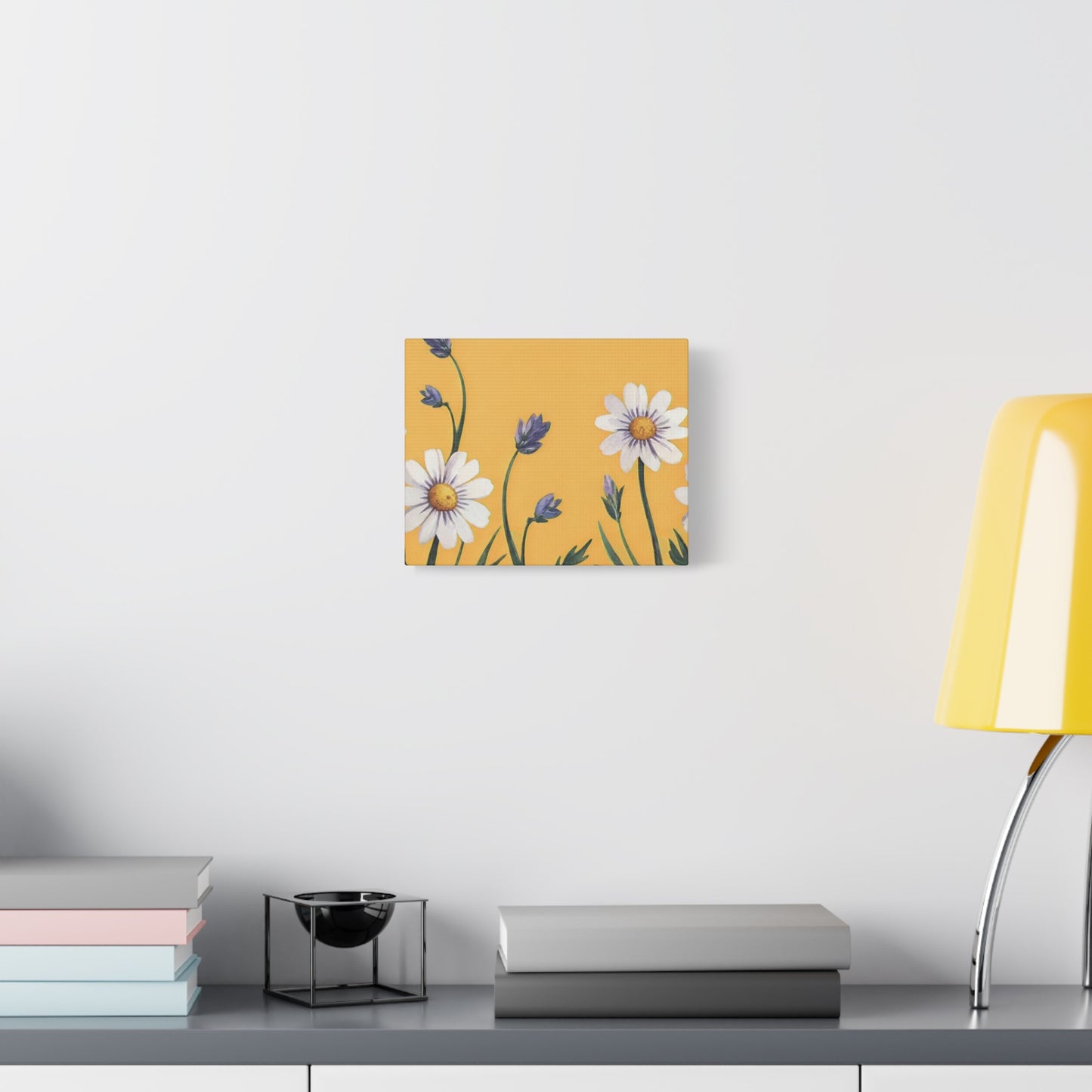 Spring Daisies Stretched Canvas Wall Art