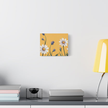 Spring Daisies Stretched Canvas Wall Art