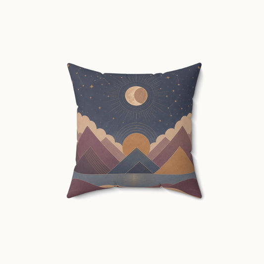 Celestial Vale Square Throw Pillow