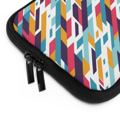 Colorful Geometric Laptop Sleeve | Vibrant Tech Accessory for Students, Professionals, College, Birthday Gift, Everyday Use
