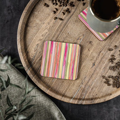 Summer Stripe Coasters