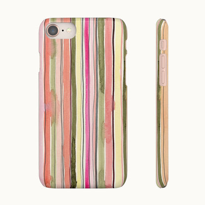 Summer Stripe Snap Phone Case