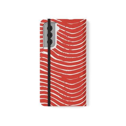 Scarlet Tide Vegan Leather Flip Case