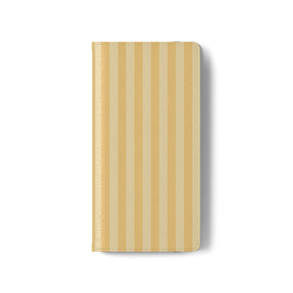 Buttercup Stripe Vegan Leather Flip Case