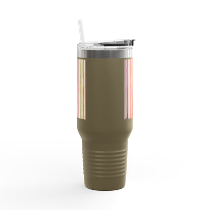 Summer Stripe 40oz Insulated Travel Mug