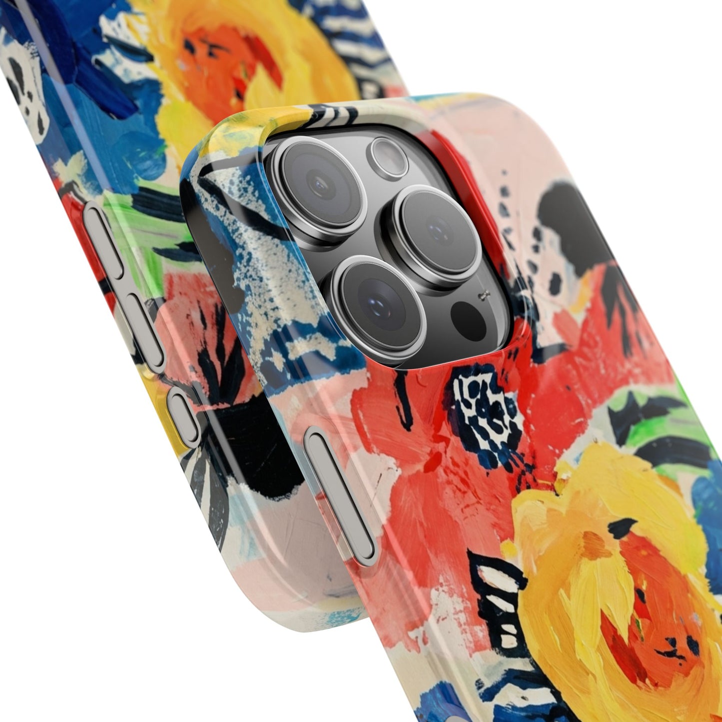 Abstract Flora Snap Phone Case
