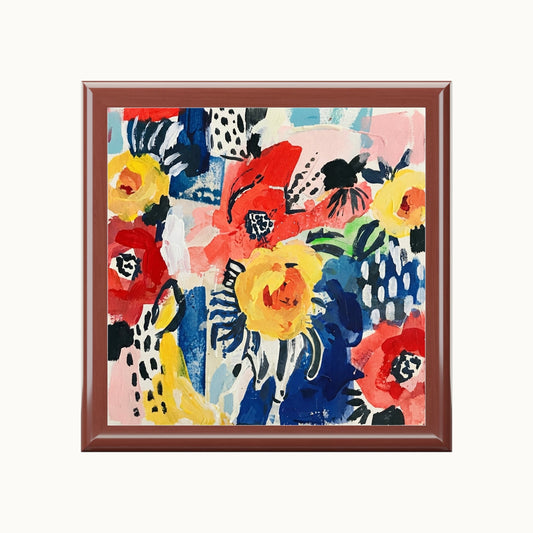 Abstract Flora Jewelry Box