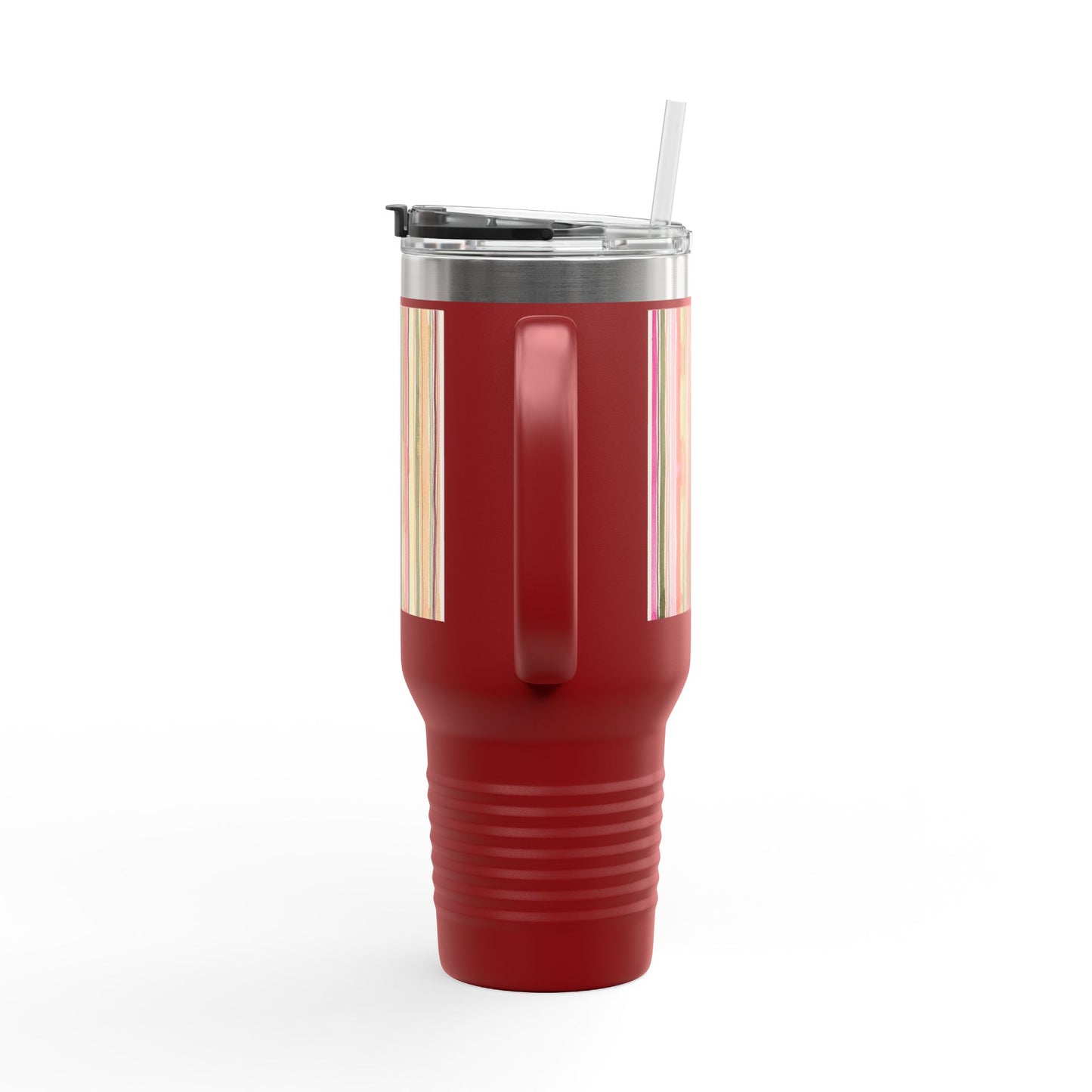 Summer Stripe 40oz Insulated Travel Mug