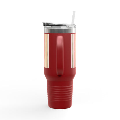 Summer Stripe 40oz Insulated Travel Mug