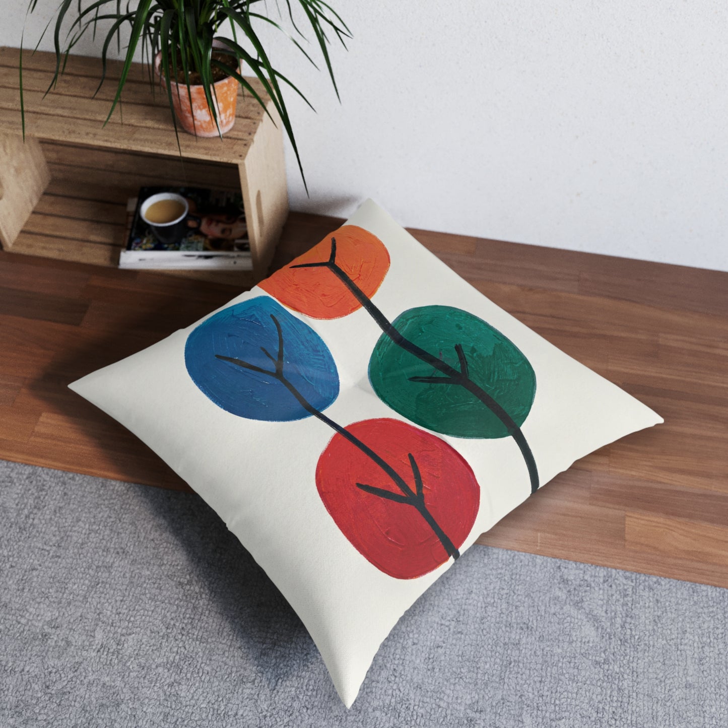 Square Tufted Floor Pillow