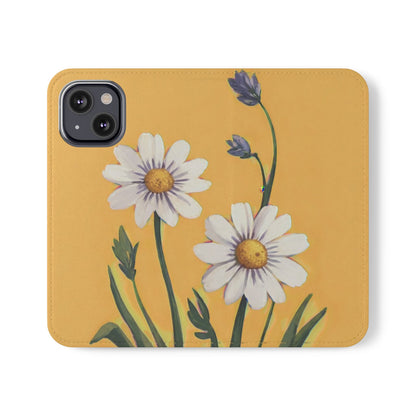 Spring Daisies Vegan Leather Flip Case