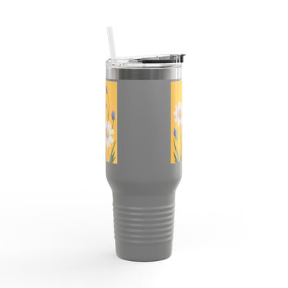 Spring Daisies 40oz Insulated Travel Mug