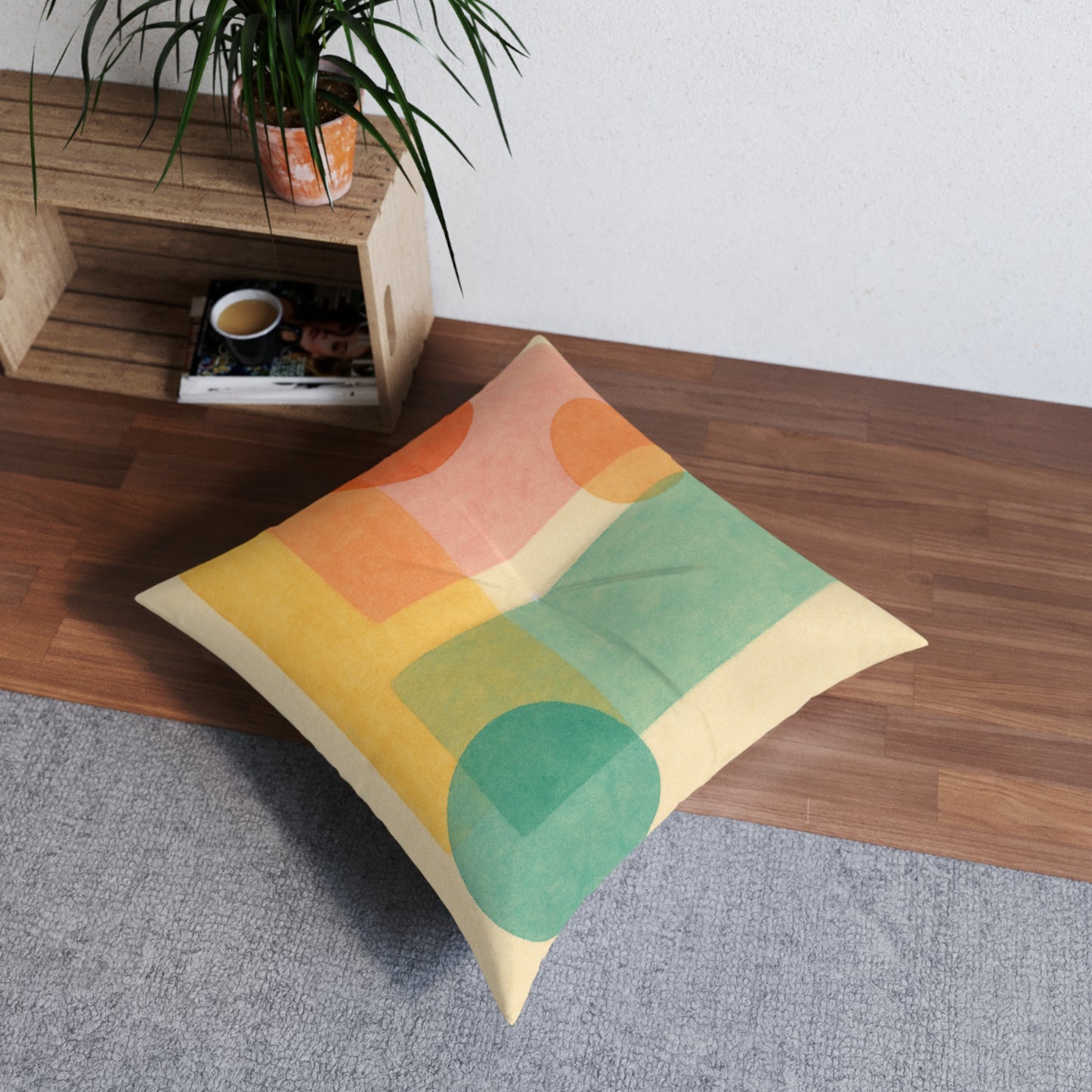 Square Tufted Floor Pillow