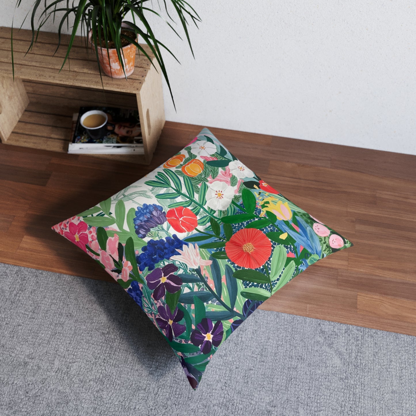 Square Tufted Floor Pillow