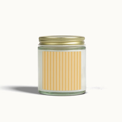 Buttercup Stripe Scented Candles