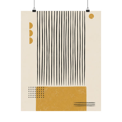 Ochre Cadence Art Poster