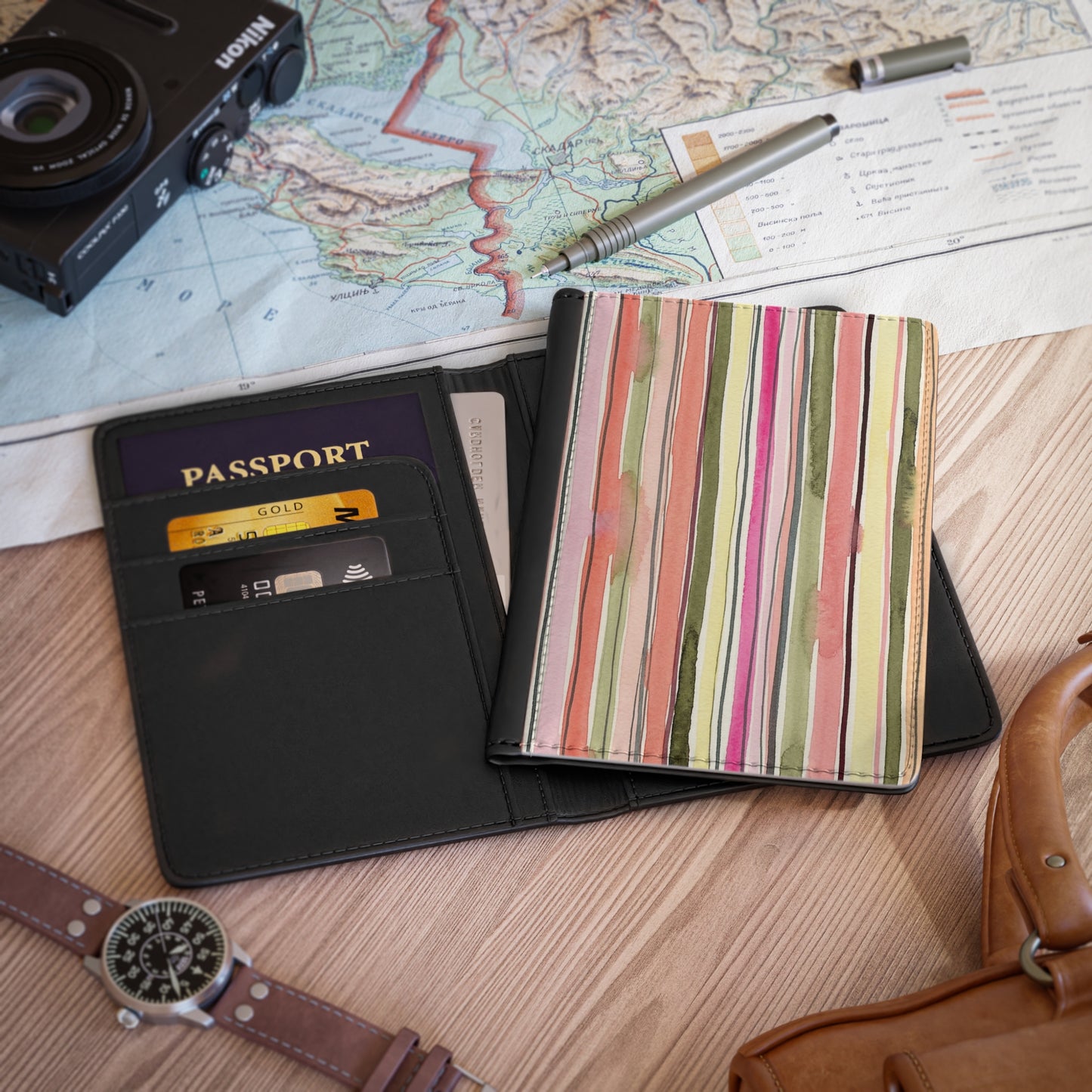 Summer Stripe Passport Cover
