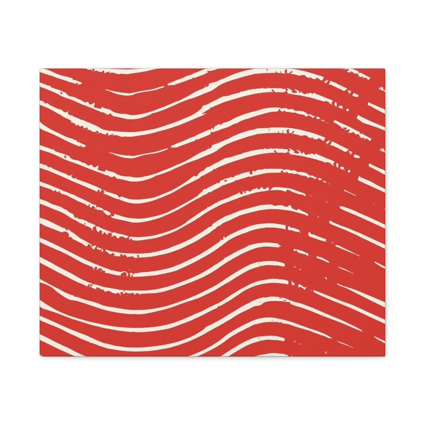 Scarlet Tide Stretched Canvas Wall Art