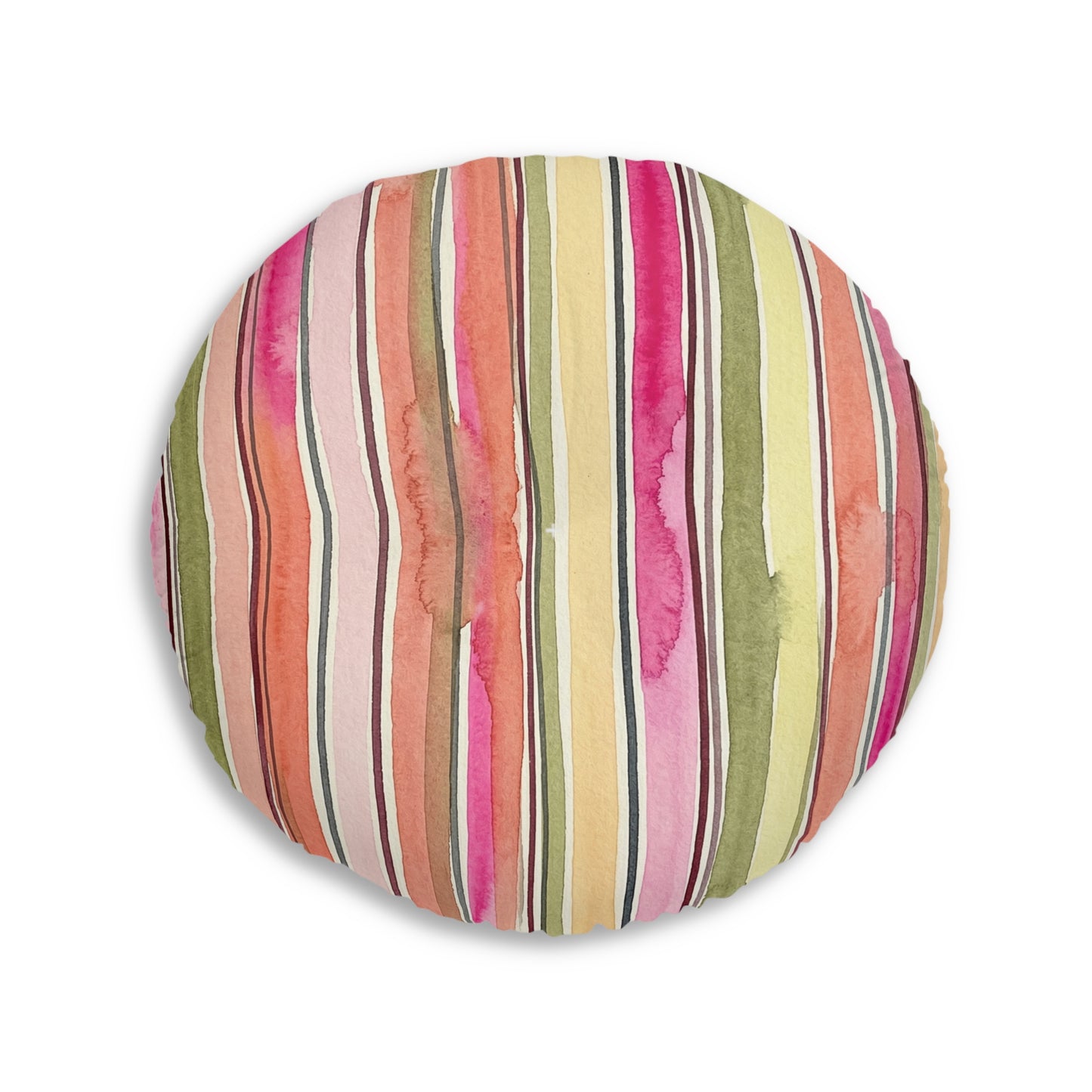 Summer Stripe Tufted Floor Pillow