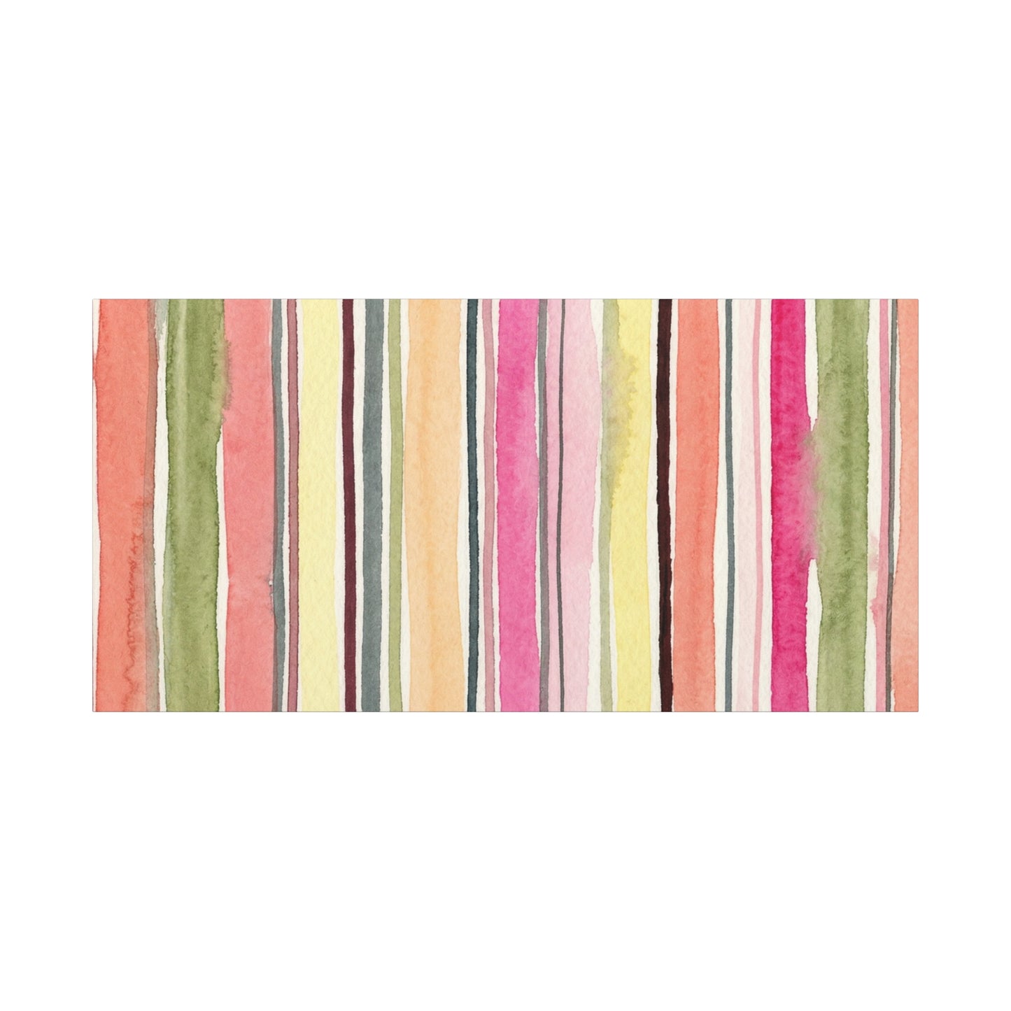 Summer Stripe Stretched Canvas Wall Art