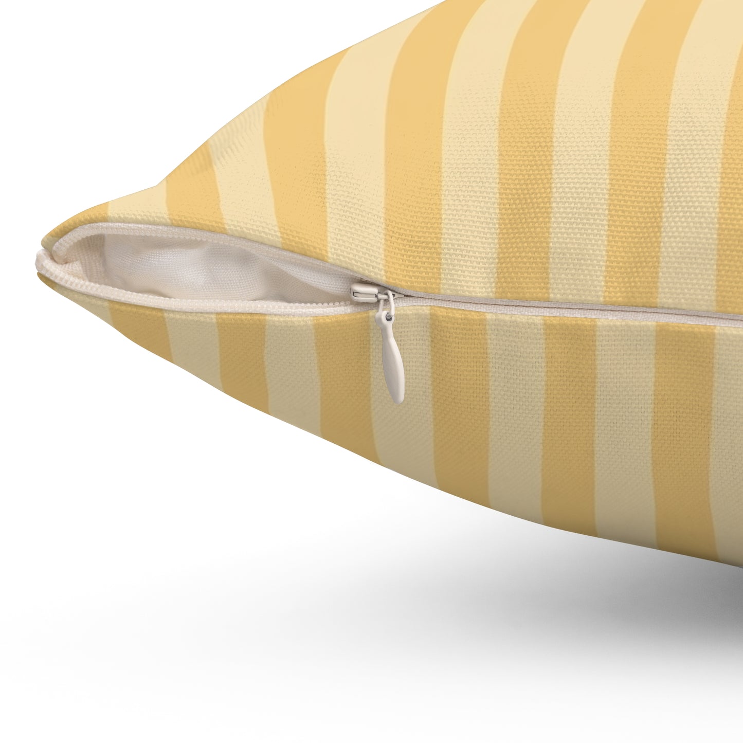 Buttercup Stripe Square Throw Pillow