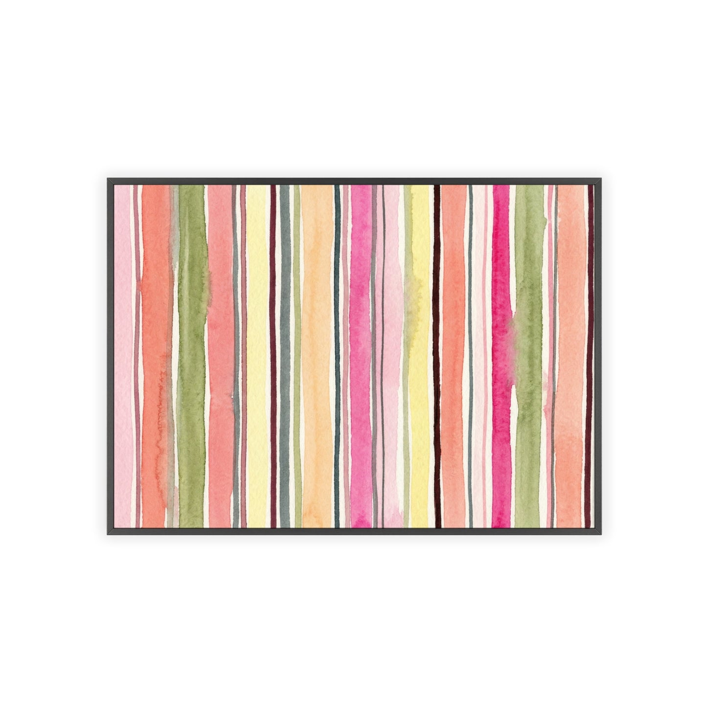 Summer Stripe Wood Framed Posters