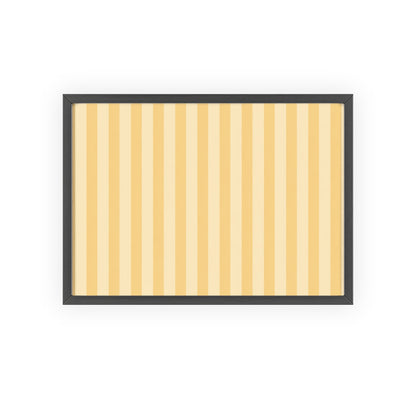 Buttercup Stripe Wood Framed Posters