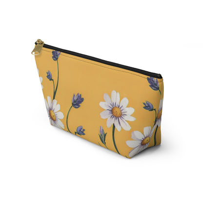 Spring Daisies Accessory Pouch with T-bottom
