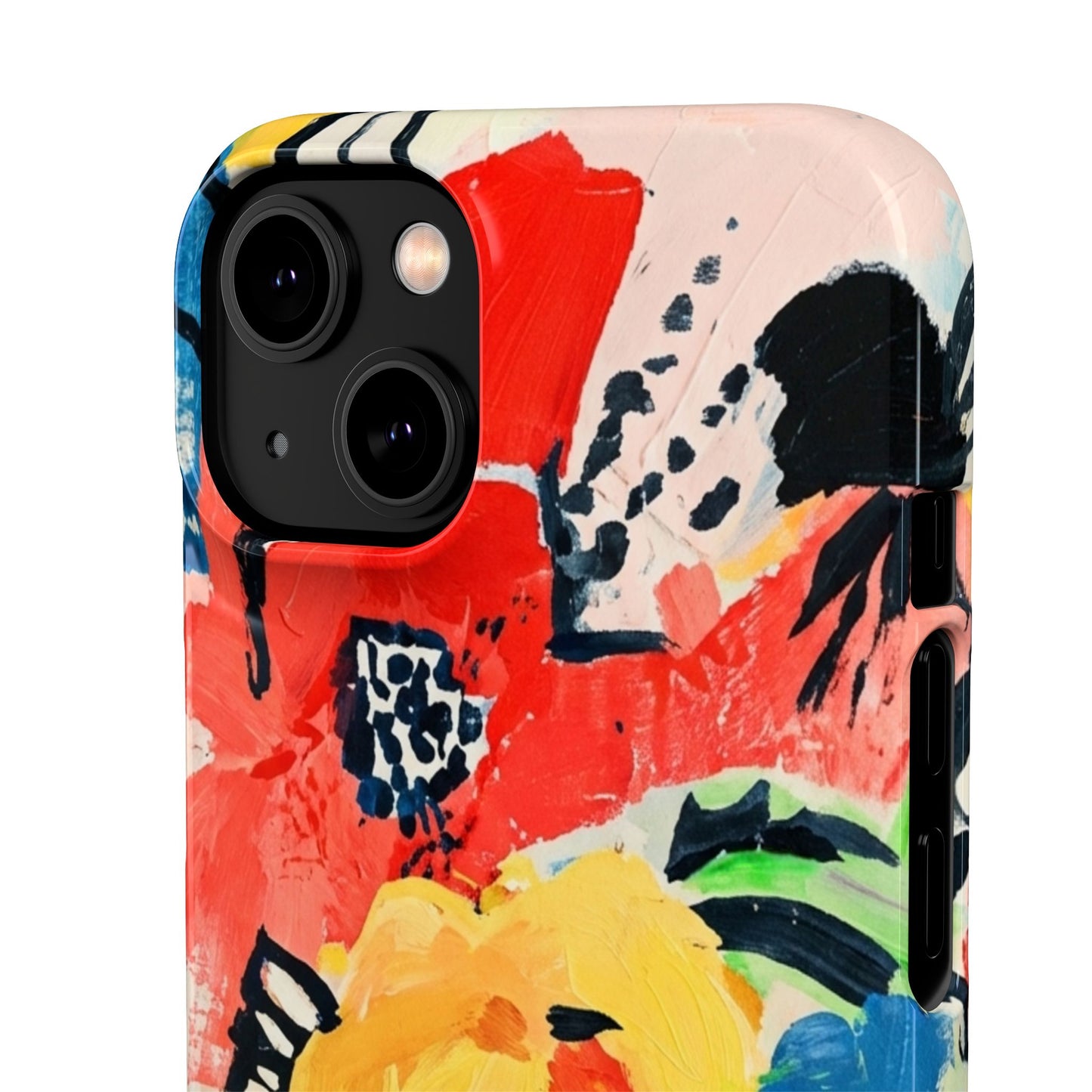 Abstract Flora Snap Phone Case