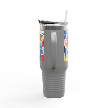Abstract Flora 40oz Insulated Travel Mug