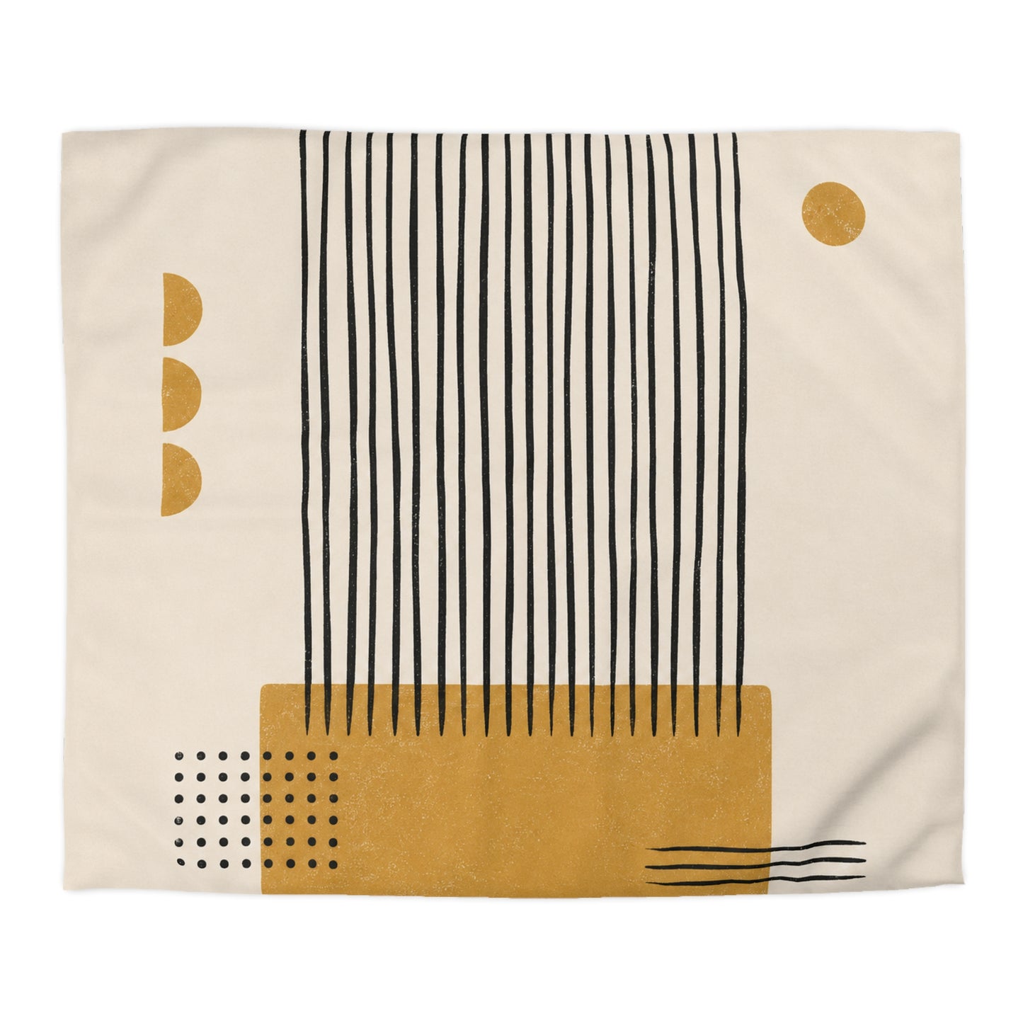 Ochre Cadence Microfiber Duvet Cover