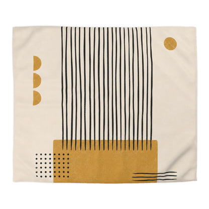 Ochre Cadence Microfiber Duvet Cover