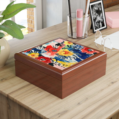 Abstract Flora Jewelry Box