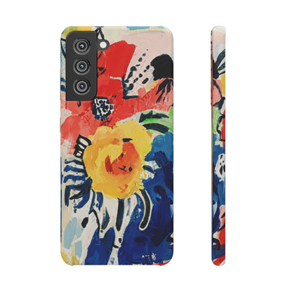 Abstract Flora Snap Phone Case