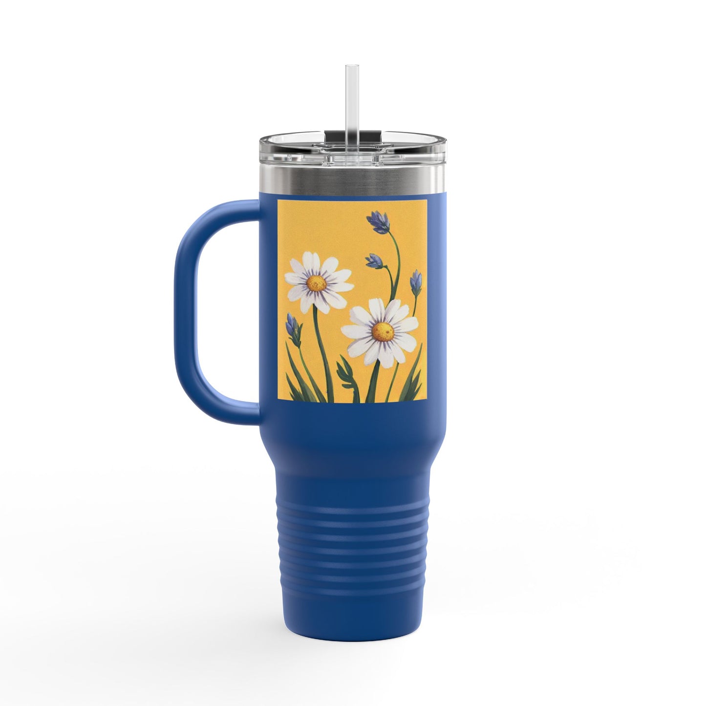 Spring Daisies 40oz Insulated Travel Mug
