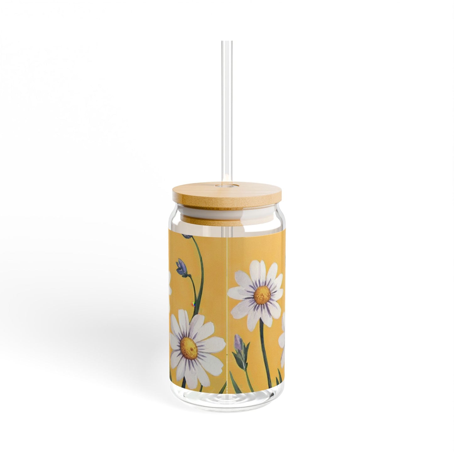 Spring Daisies Sipper Glass | 16oz
