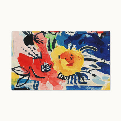 Abstract Flora Hand Towel