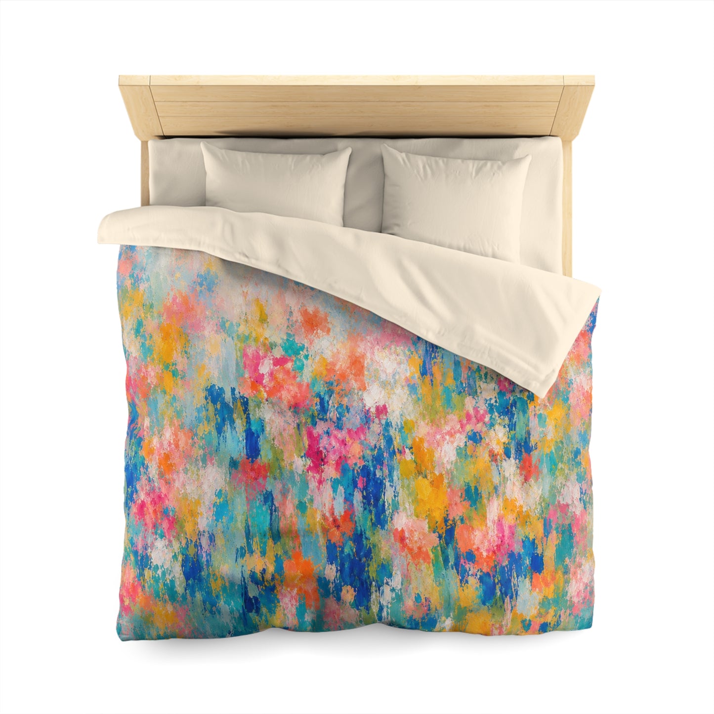 Chromatic Meadow Microfiber Duvet Cover