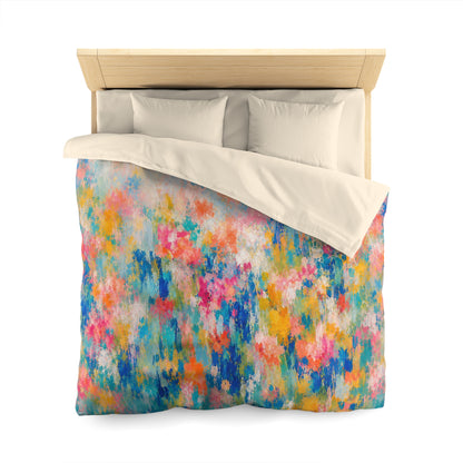 Chromatic Meadow Microfiber Duvet Cover