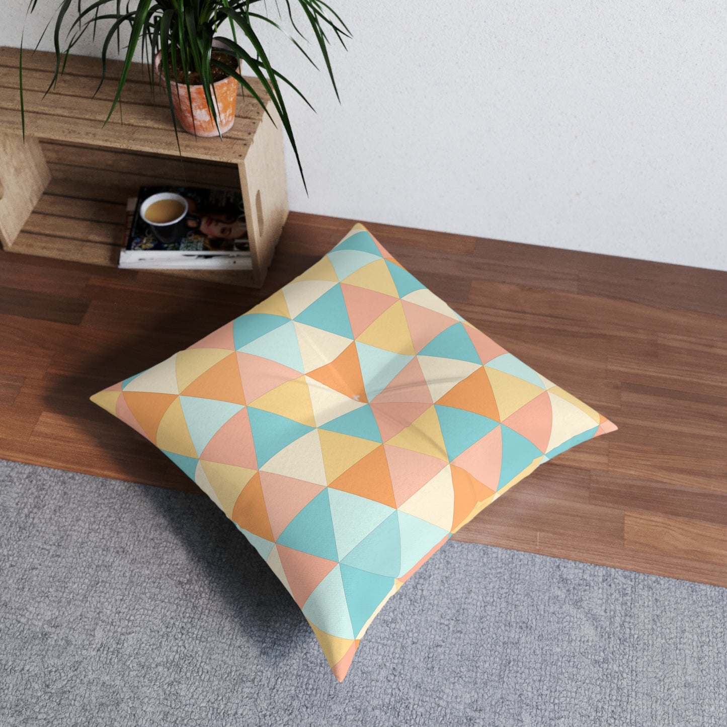 Square Tufted Floor Pillow
